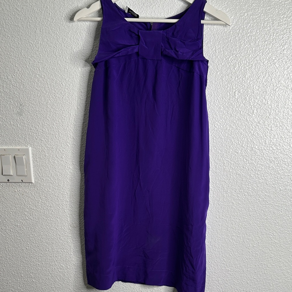 Moschino Vibrant Purple Mini silk Dress size 6